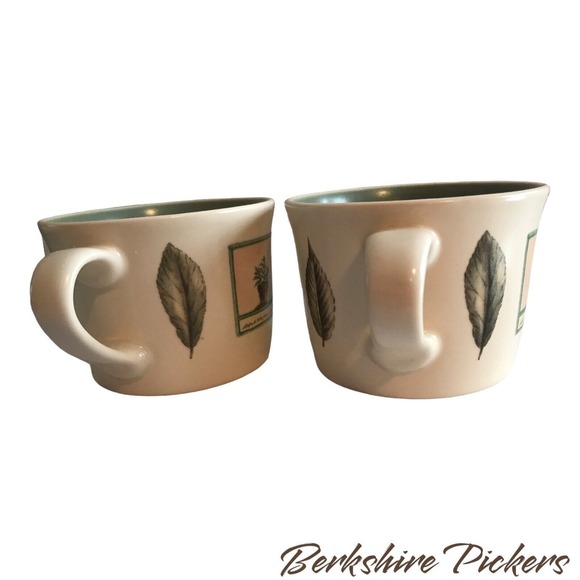 Pfaltzgraff Naturewood Portfolio Stoneware 4" Mug Coffee Cup Set Of‎ 2 - Picture 2 of 9